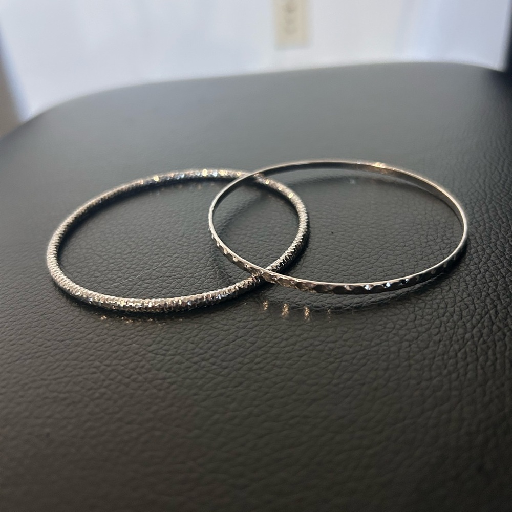Silver arm cuffs